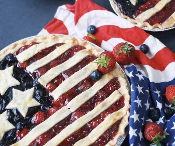 american themed cherry pie