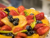 fruit topped pie